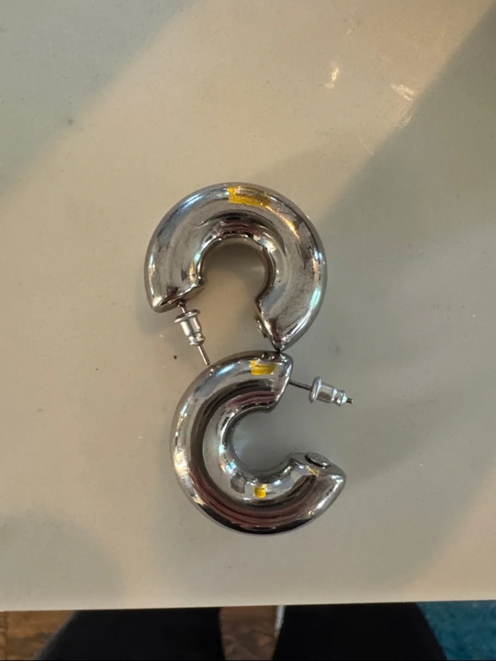 KENNETH JAY LANE

Polished Silver Chubby Hoops - Picture 2 of 4